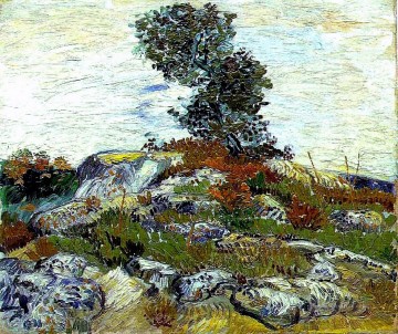 Die Felsen mit Eiche Vincent van Gogh Ölgemälde